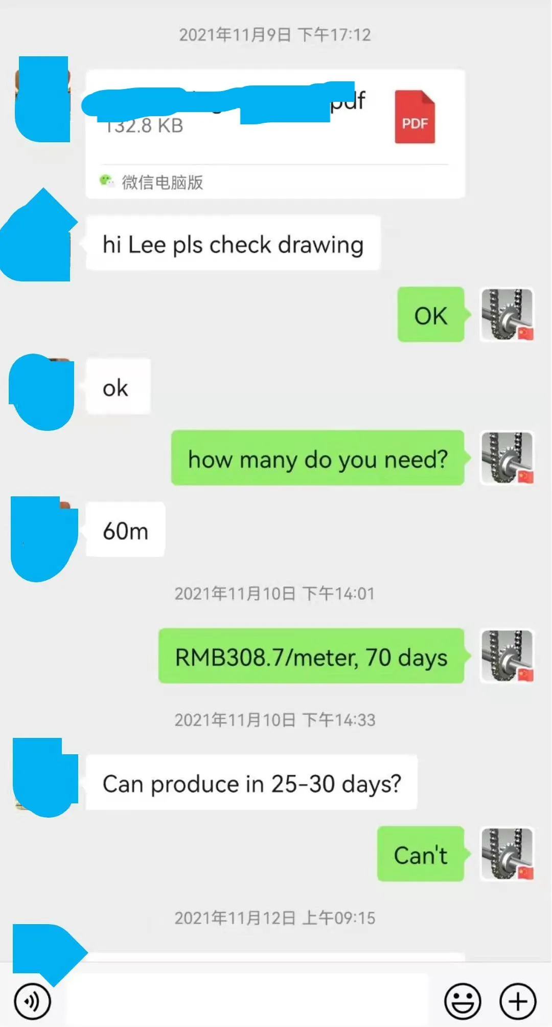 Scraper Drop Forging Chain