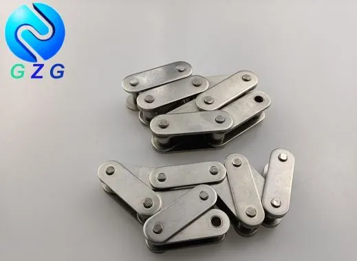 Rostfritt stål dubbeldelningstransportörkedja rak sida